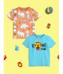 Nauti Nati Pack of 2 Baby Boys Cotton T-Shirt ( Multi )