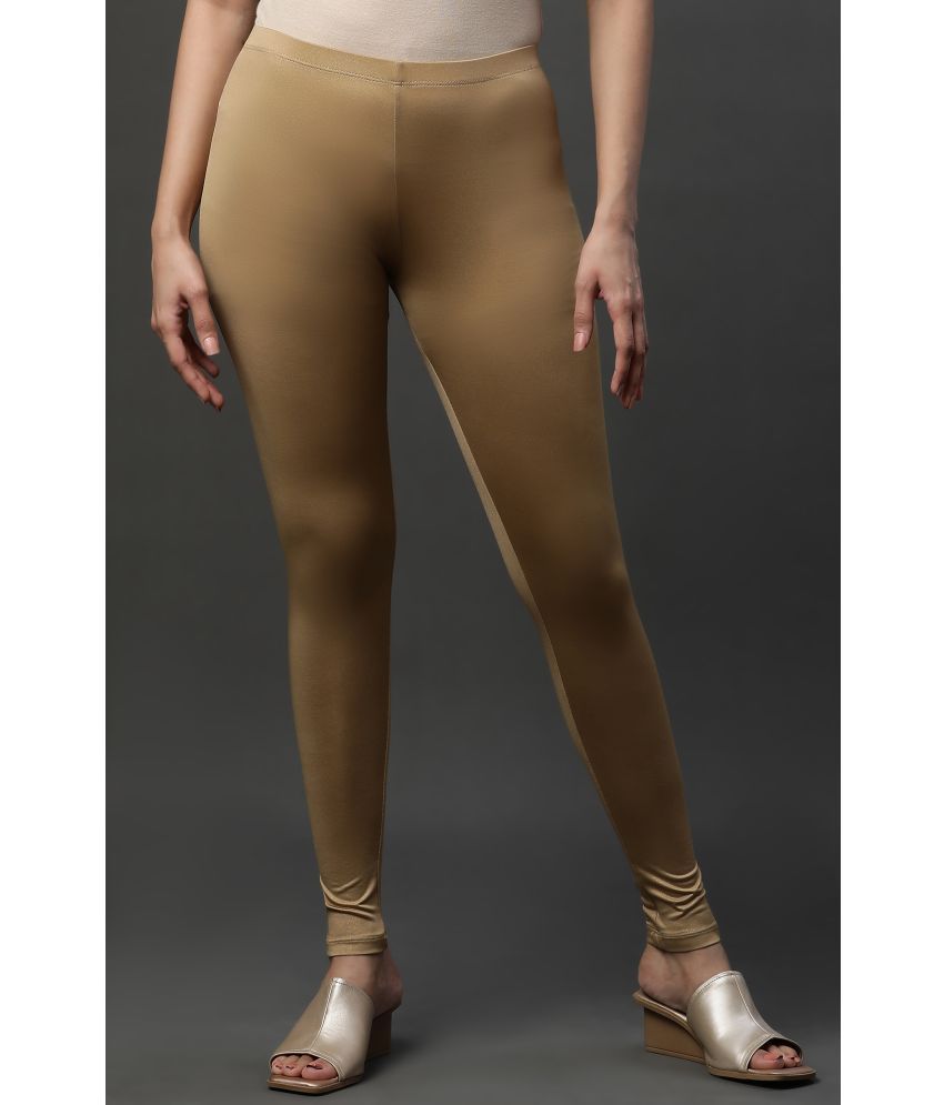     			Aurelia - Gold Polyester Women's Leggings ( Pack of 1 )