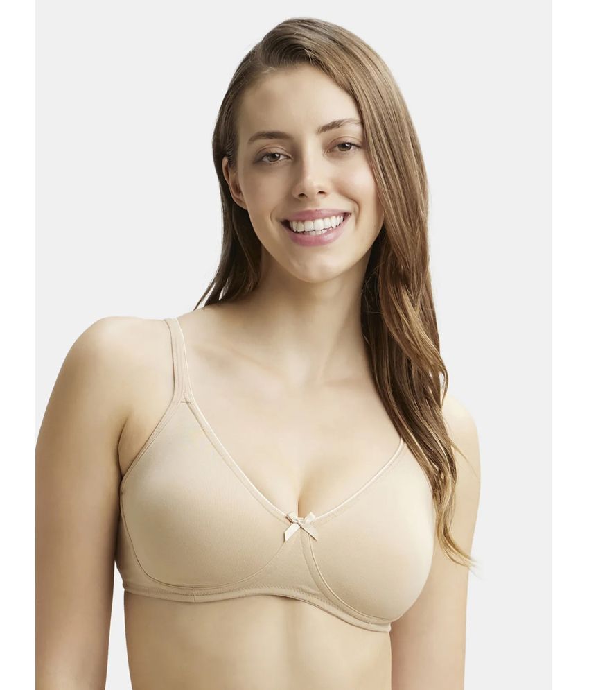     			Jockey 1722 Wirefree Non Padded Super Combed Cotton Elastane Everyday Bra - Skin