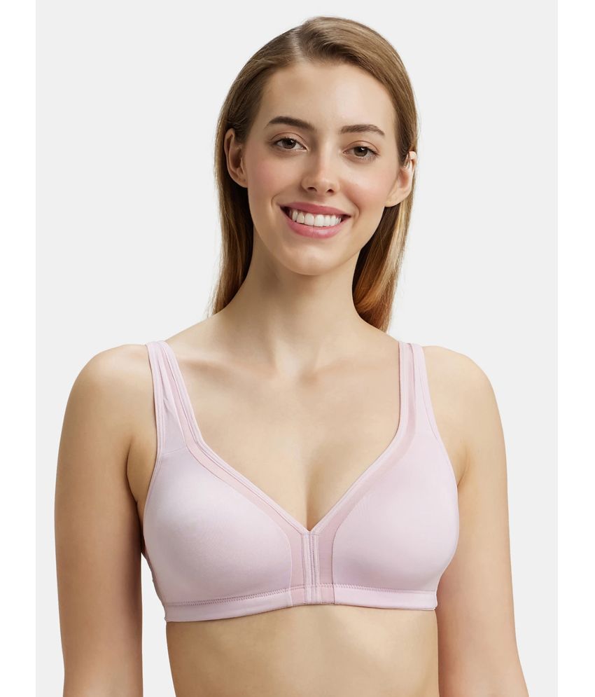     			Jockey 1820 Wirefree Non Padded Soft Touch Microfiber Nylon Elastane T-Shirt Bra - Fragrant Lily