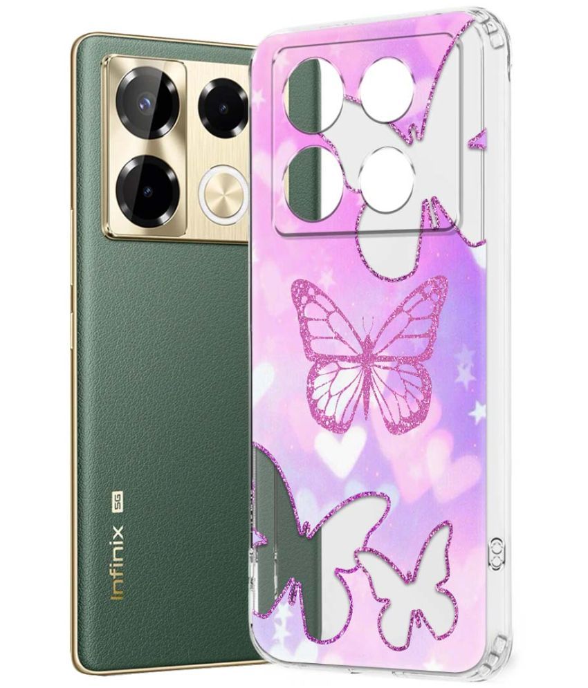     			NBOX Multicolor Printed Back Cover Silicon Compatible For Infinix Note 40 Pro 5G ( Pack of 1 )