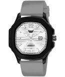 Abrexo Light Grey Silicon Analog Men's Watch