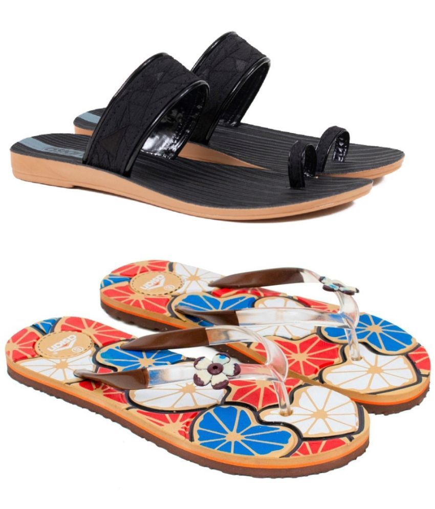     			ASIAN Brown Women's Flip Flop