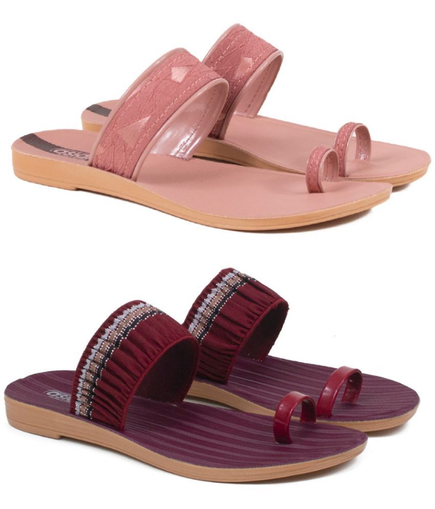     			ASIAN Peach Women's Daily Slipper