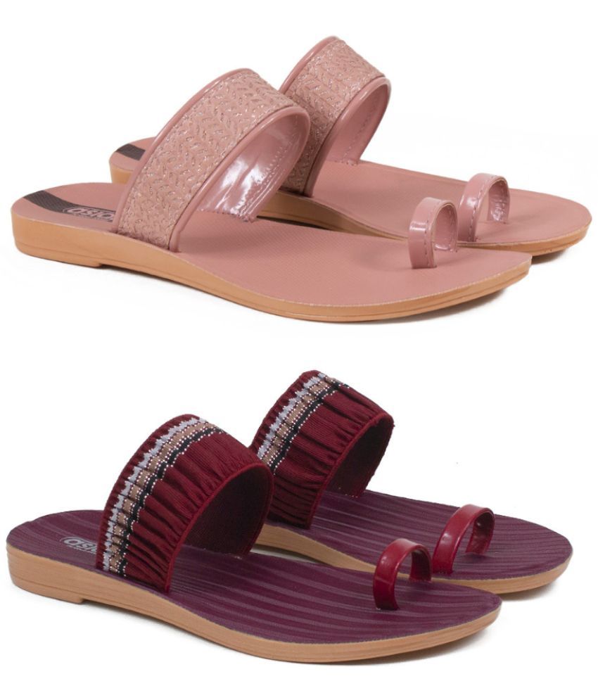     			ASIAN Peach Women's Daily Slipper