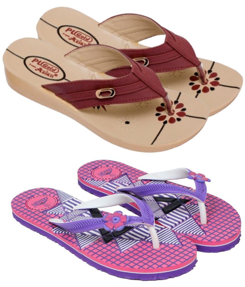     			ASIAN Pink Women's Daily Slipper