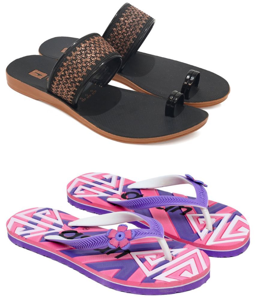     			ASIAN Pink Women's Flip Flop