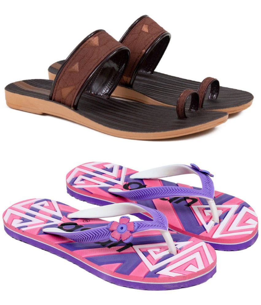     			ASIAN Pink Women's Flip Flop