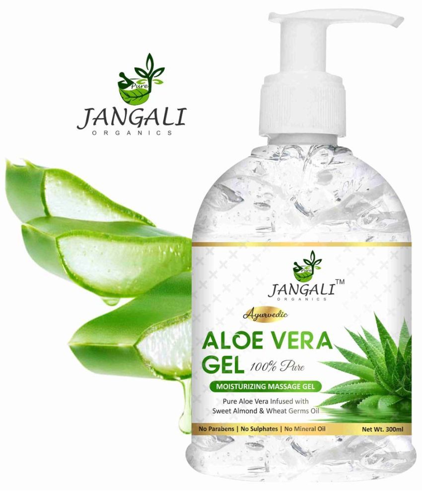     			PURE Jangali organics 99% PURE Aloe Vera Gel For Face, Skin & Hair 300ml