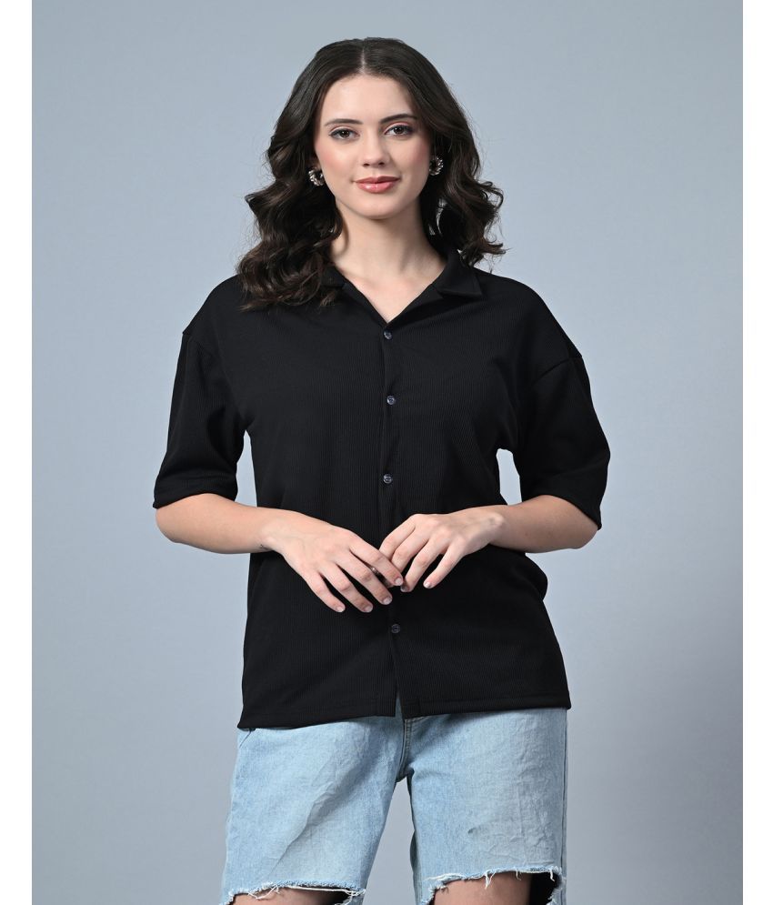     			clafoutis Black Lycra Regular Fit Women's T-Shirt ( Pack of 1 )