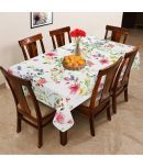 Oasis Hometex Printed Cotton 6 Seater Rectangle Table Cover ( 178 x 152 ) cm Pack of 1 Multi