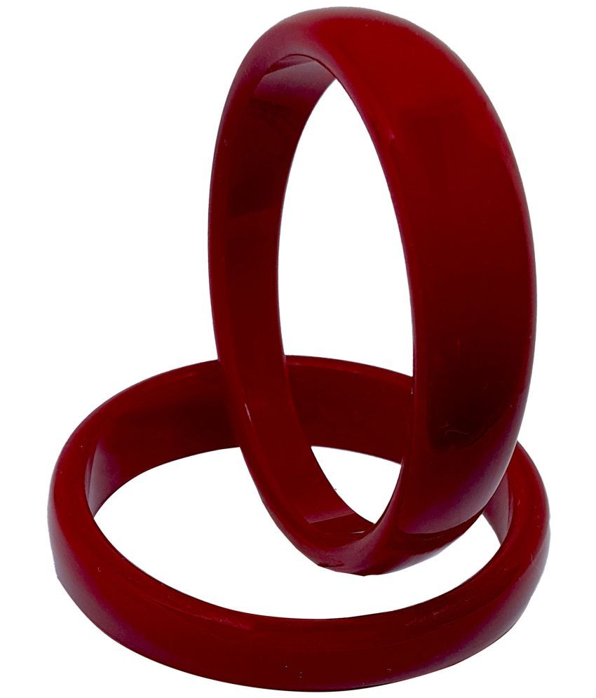     			Bovzen Red Bangle ( Pack of 2 )