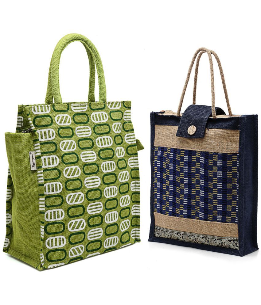     			ENSAC Green Jute Handheld