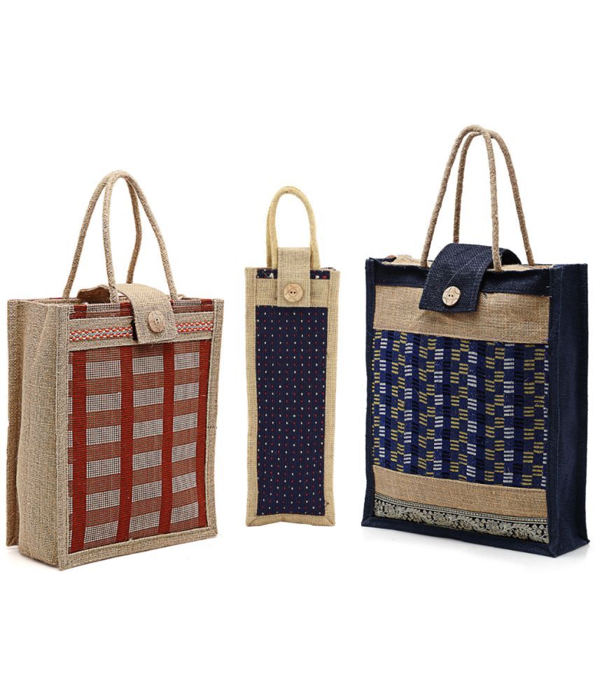     			ENSAC Multicolor Jute Handheld