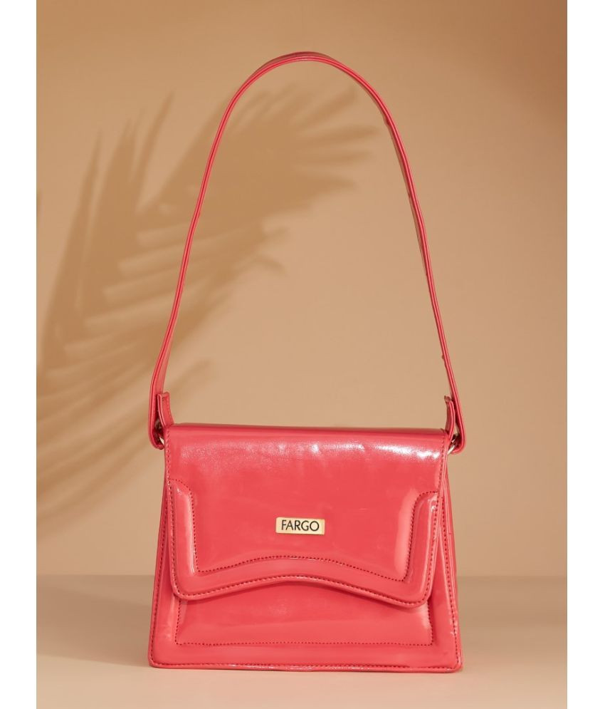     			Fargo Red PU Shoulder Bag