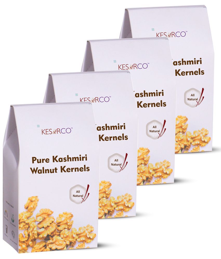     			Kesarco Walnuts without shell(Akhrot giri) 1 kg Pack of 4