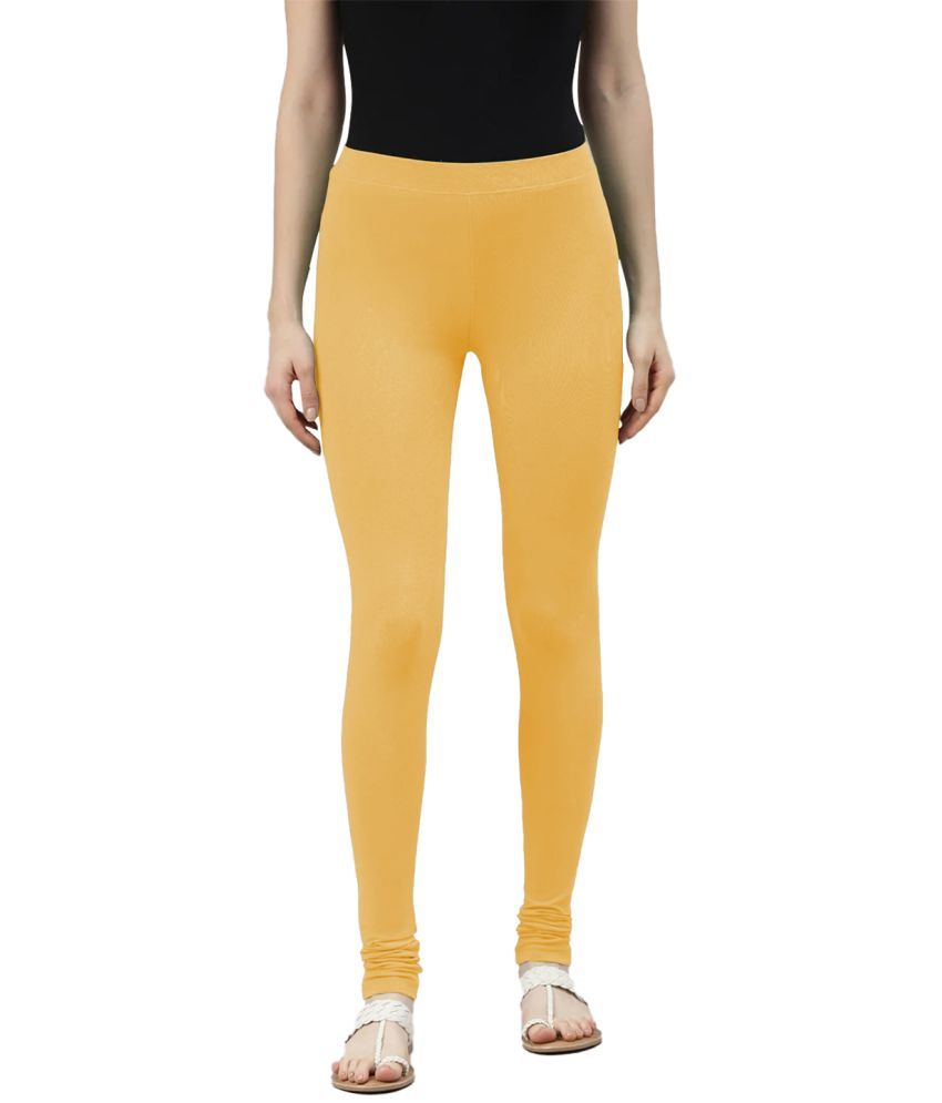     			LYRA - Gold Viscose Women's Leggings ( Pack of 1 )