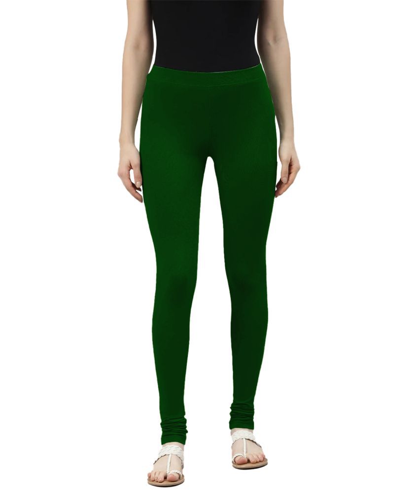     			LYRA - Green Viscose Women's Leggings ( Pack of 1 )