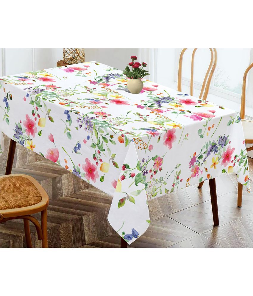     			Oasis Hometex Printed Cotton 4 Seater Rectangle Table Cover ( 152 x 138 ) cm Pack of 1 Multi