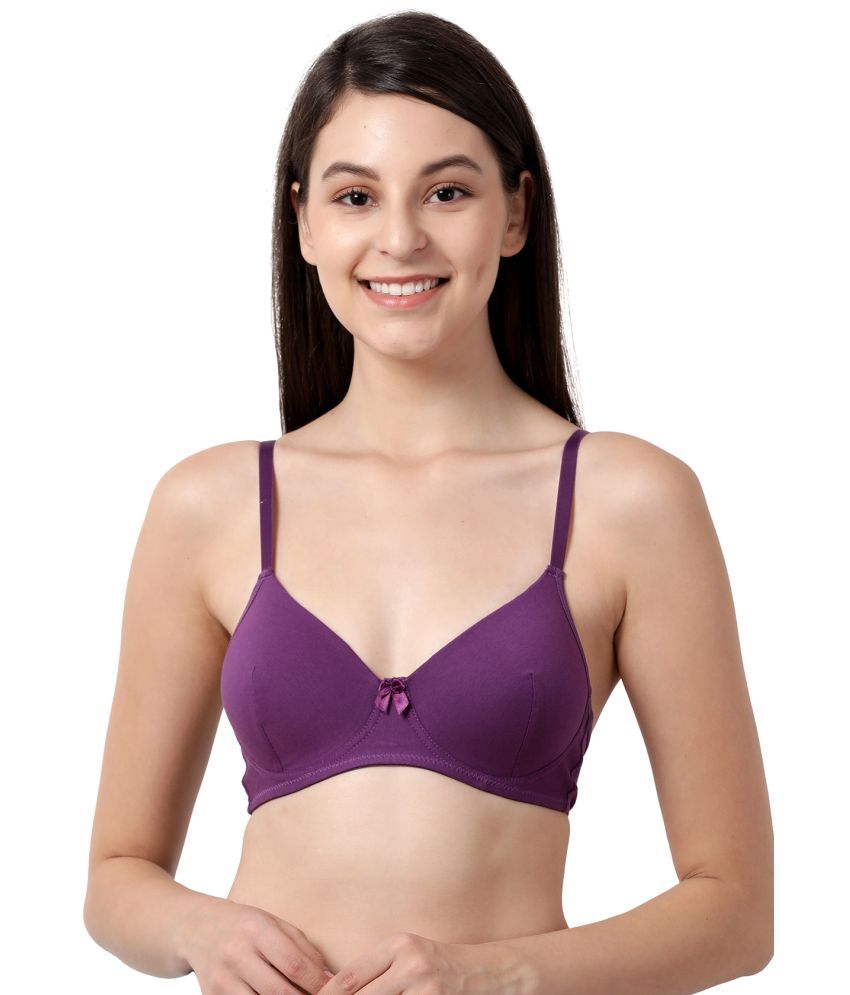     			Susie Cotton Blend Lightly Padded Women's Everyday Bra ( Lavender )