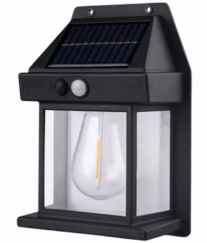     			Tapixaa Black Wall Lantern ( Pack of 1 )