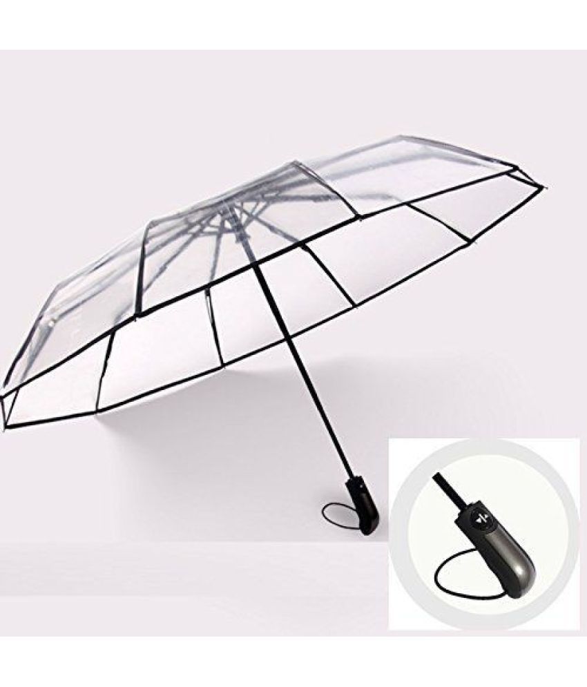     			Infispace White 3 Fold Umbrella