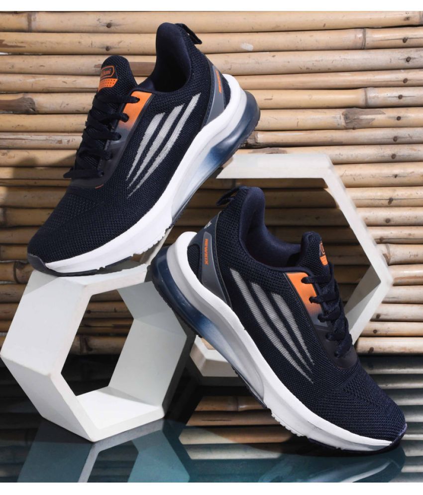     			Lakhani Aashirwad L-1405_Navy-Orange Navy Men's Sports Running Shoes