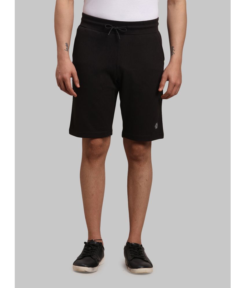     			Parx Black Polyester Blend Men's Shorts ( Pack of 1 )