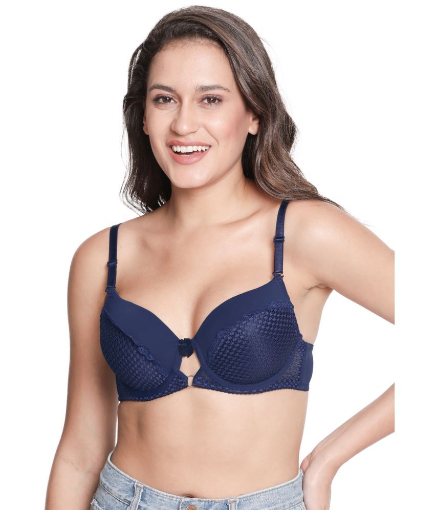     			Susie Nylon Lightly Padded Women's Balconette Bra ( Light Blue )