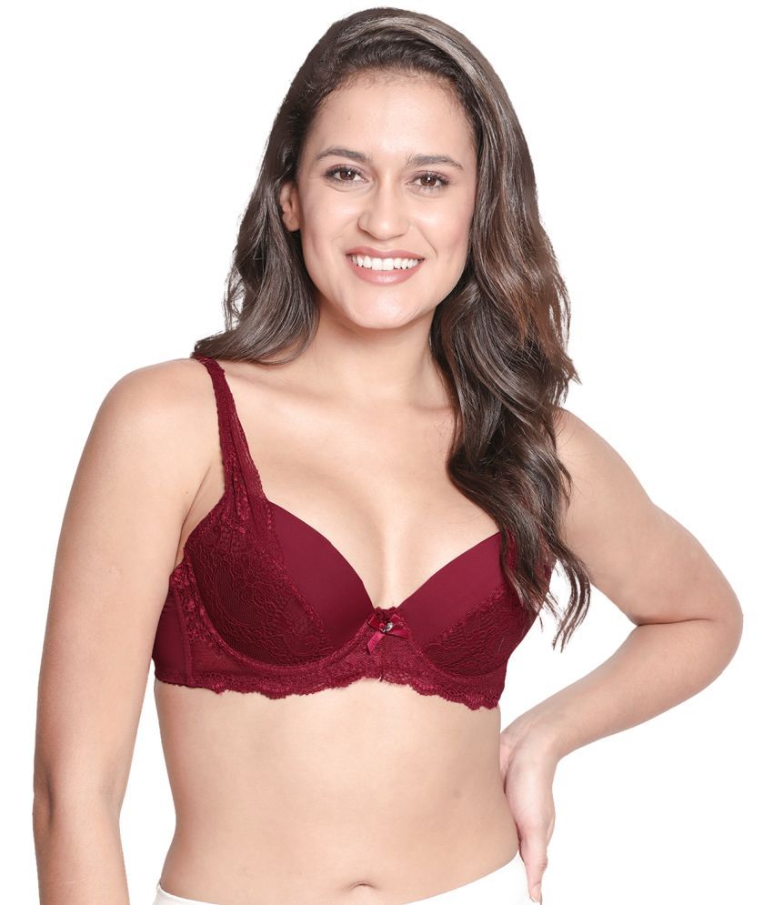     			Susie Nylon Lightly Padded Women's Everyday Bra ( Maroon )