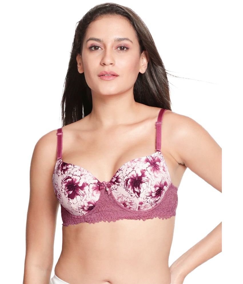     			Susie Nylon Lightly Padded Women's T-Shirt Bra ( Purple )