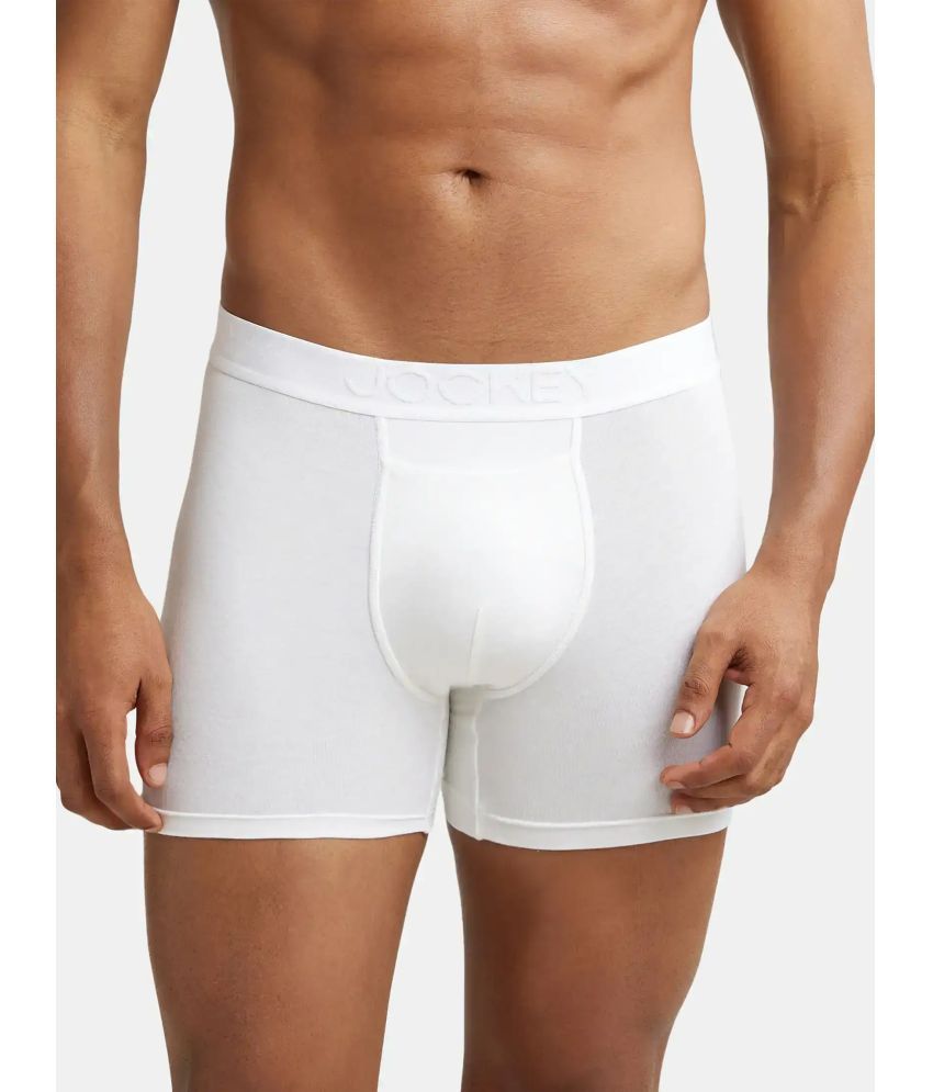     			Jockey IC52 Men Tencel Micro Modal Cotton Elastane Stretch Solid Boxer Brief - White