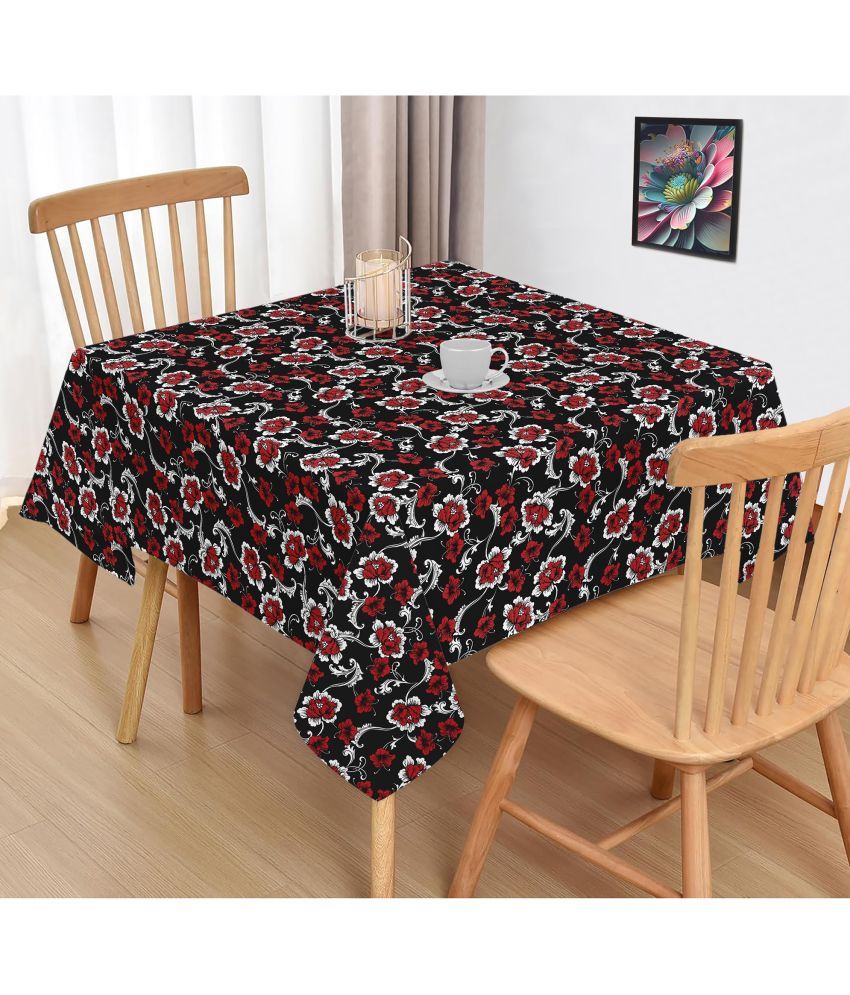     			Oasis Hometex Printed Cotton 2 Seater Square Table Cover ( 102 x 102 ) cm Pack of 1 Multicolor