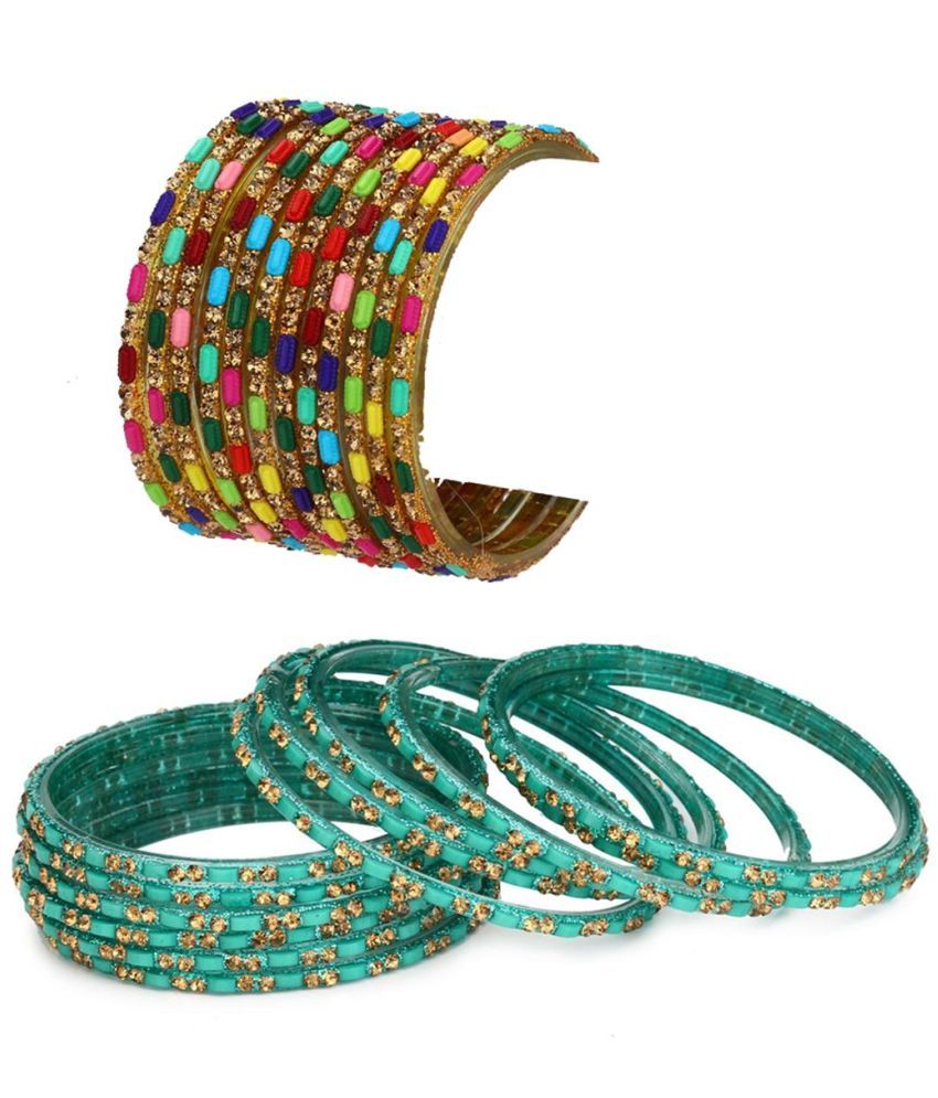     			Somil Multicolor Bangle Set ( Pack of 24 )