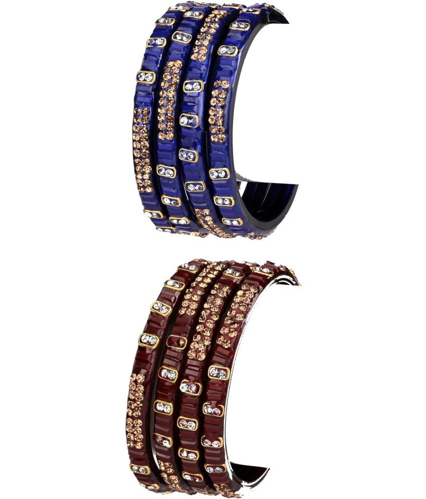     			Somil Multicolor Bangle Set ( Pack of 8 )