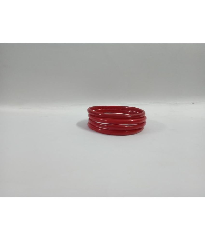     			Somil Red Bangle Set ( Pack of 4 )