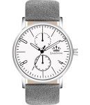 LimeStone Light Grey PU Analog Men's Watch