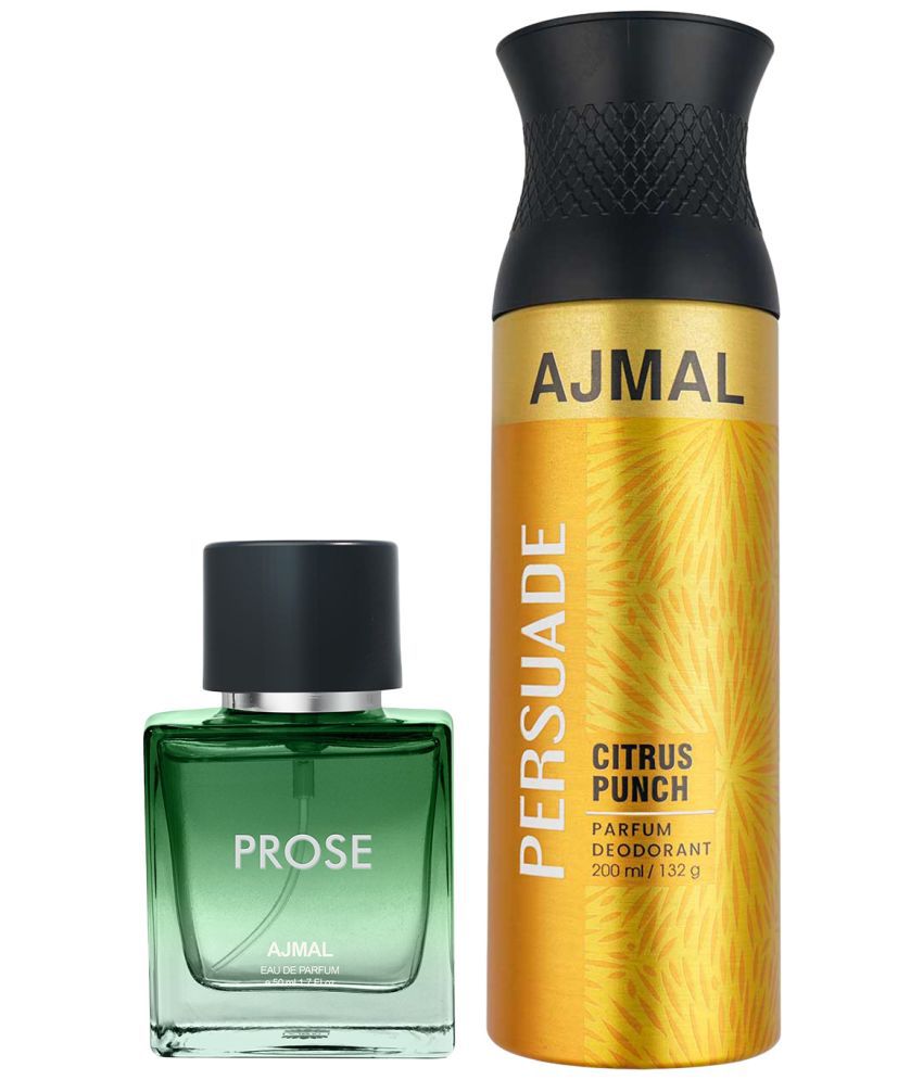     			AJMAL Prose EDP & Persuade Deodorant Spray & Perfume for Unisex 250 ml ( Pack of 2 )