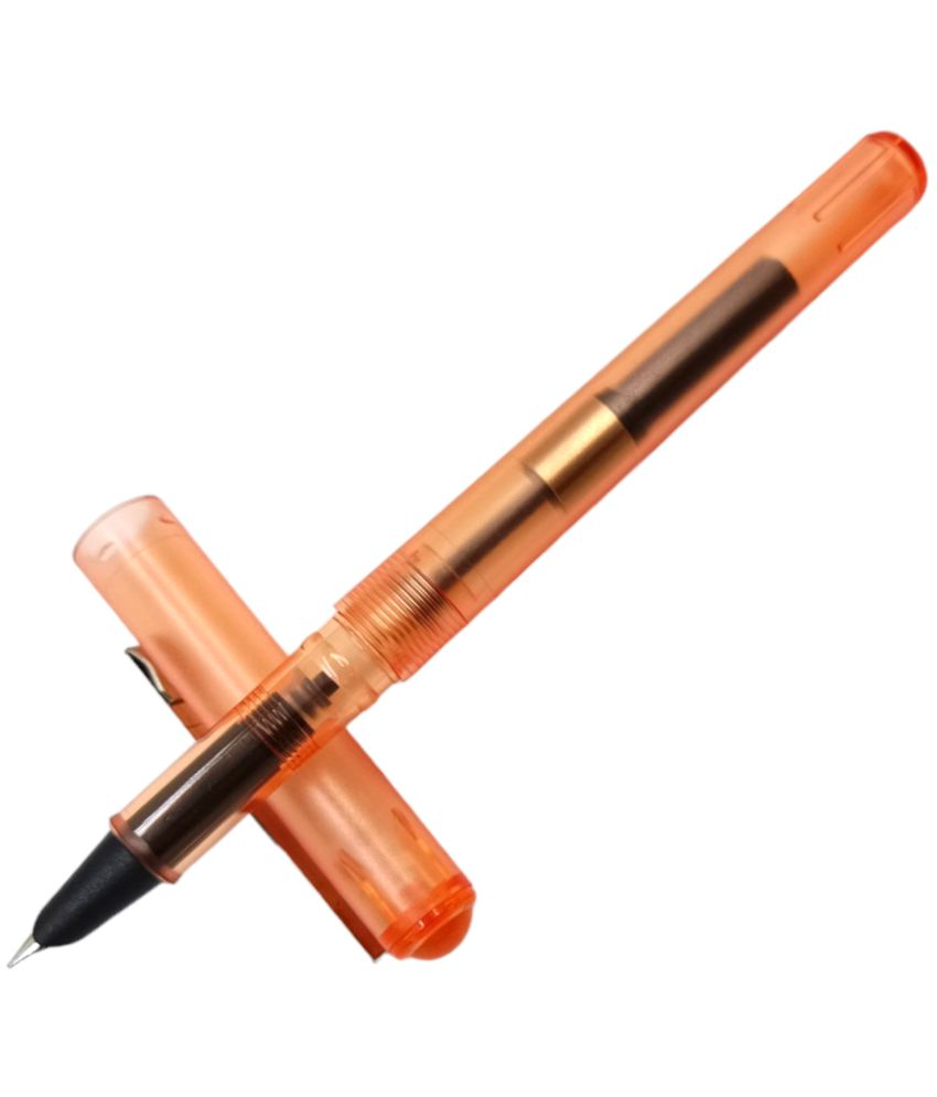     			Dikawen Orange Extra Fine Line Fountain Pen ( Pack of 1 )