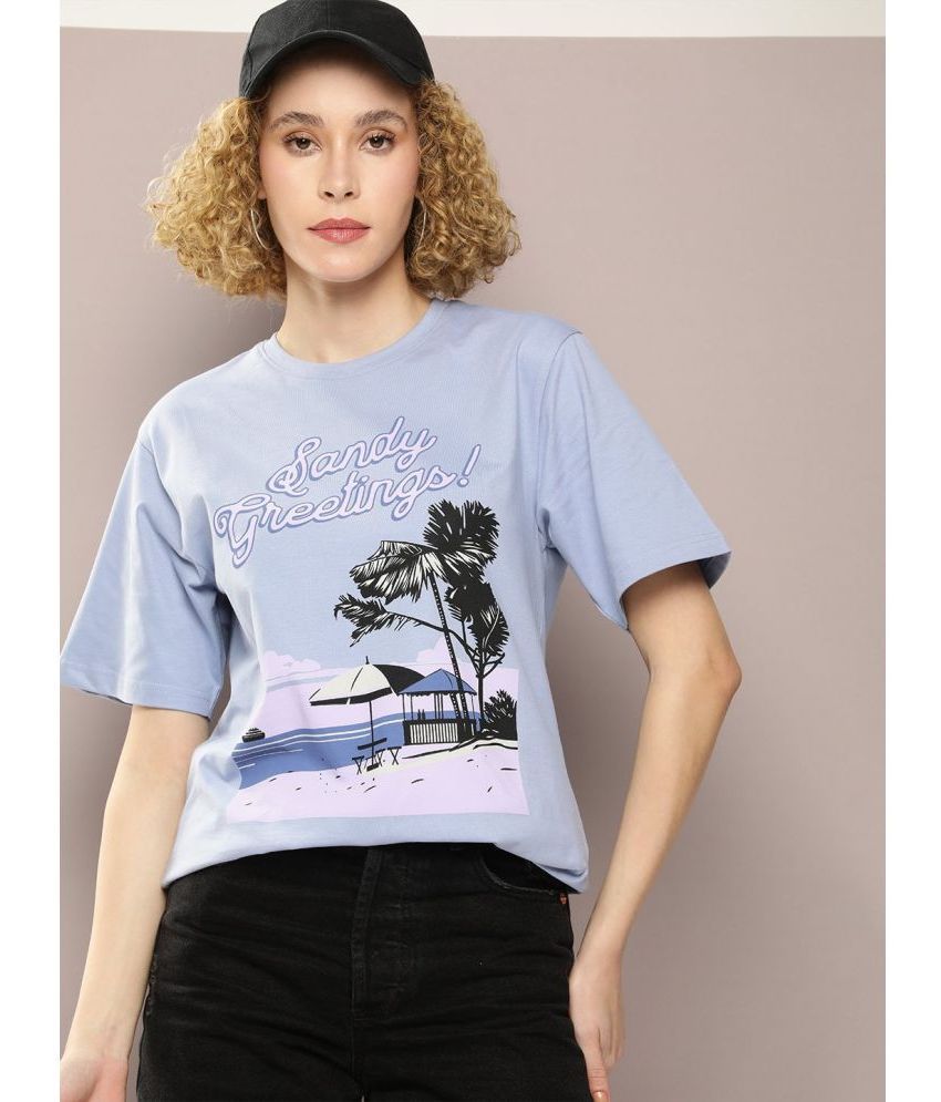     			Dillinger Purple Cotton Women's T-Shirt ( Pack of 1 )