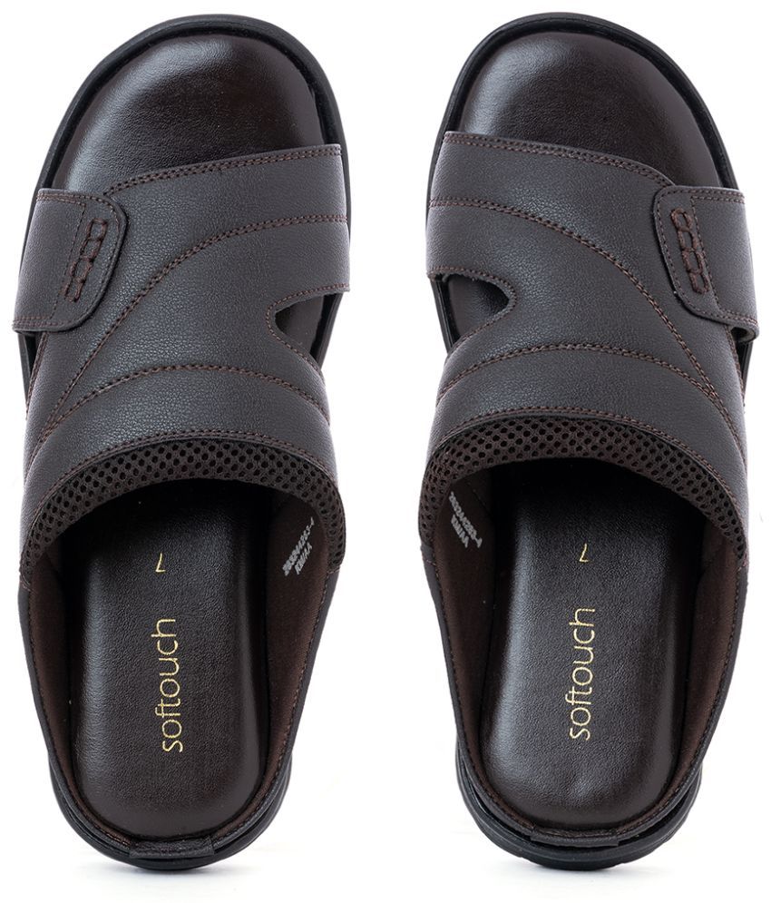     			KHADIM - Brown Men's Sandals