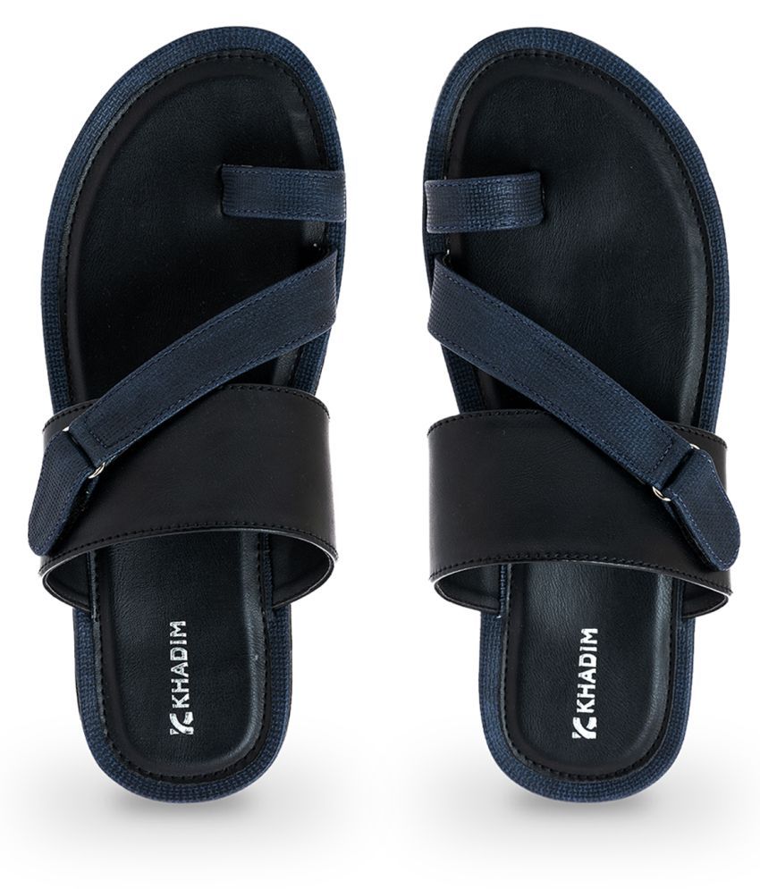     			KHADIM - Navy Men's Sandals