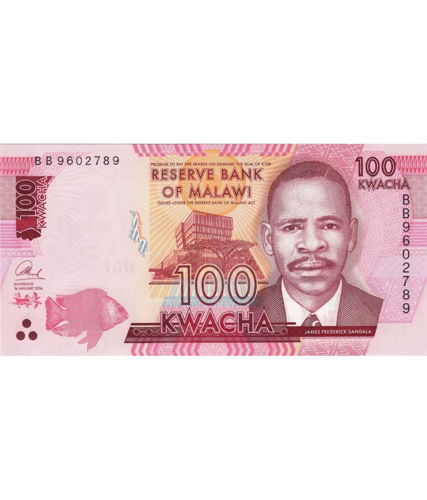     			MALAWI 100 KWACHA TOP GRADE GEM UNC