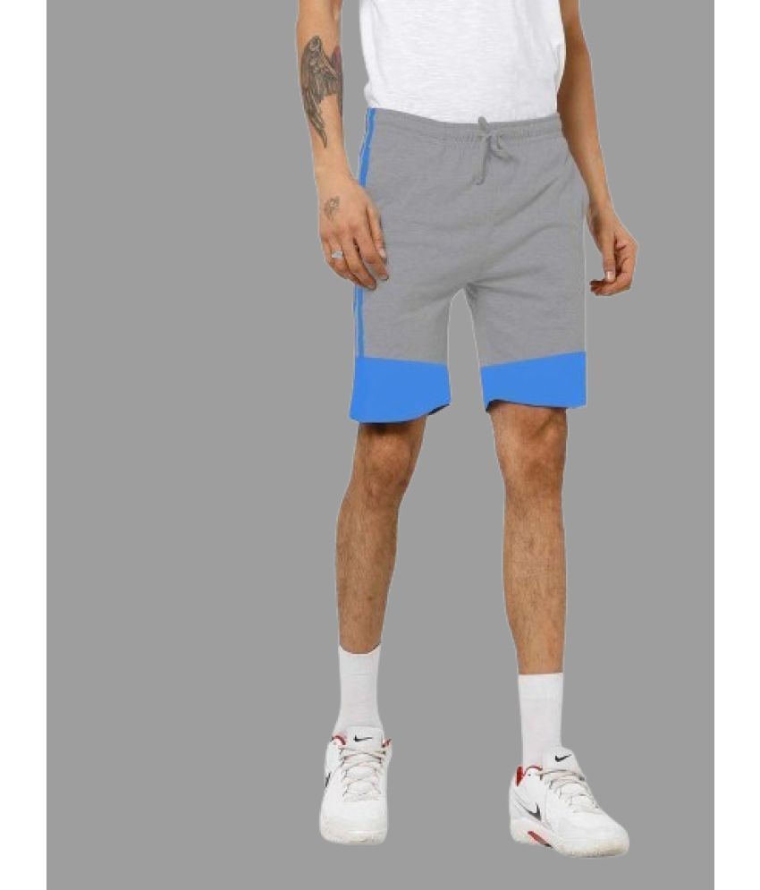     			MRB Grey Cotton Blend Men's Shorts ( Pack of 1 )