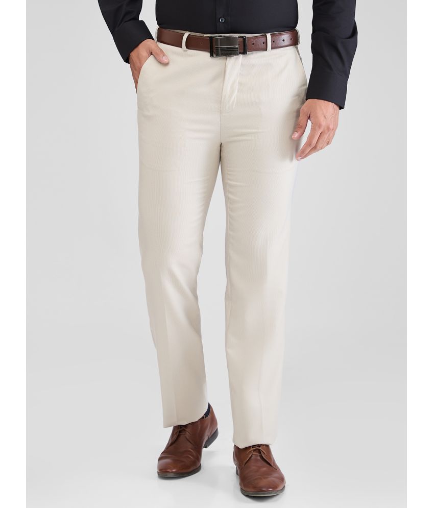     			Raymond Skinny Flat Men's Formal Trouser - Beige ( Pack of 1 )