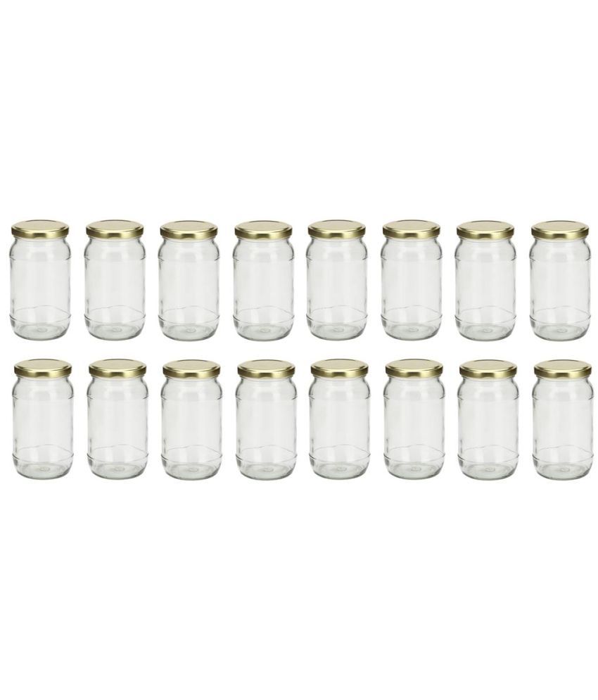     			Somil Glass Container Jar Glass Transparent Utility Container ( Set of 16 )