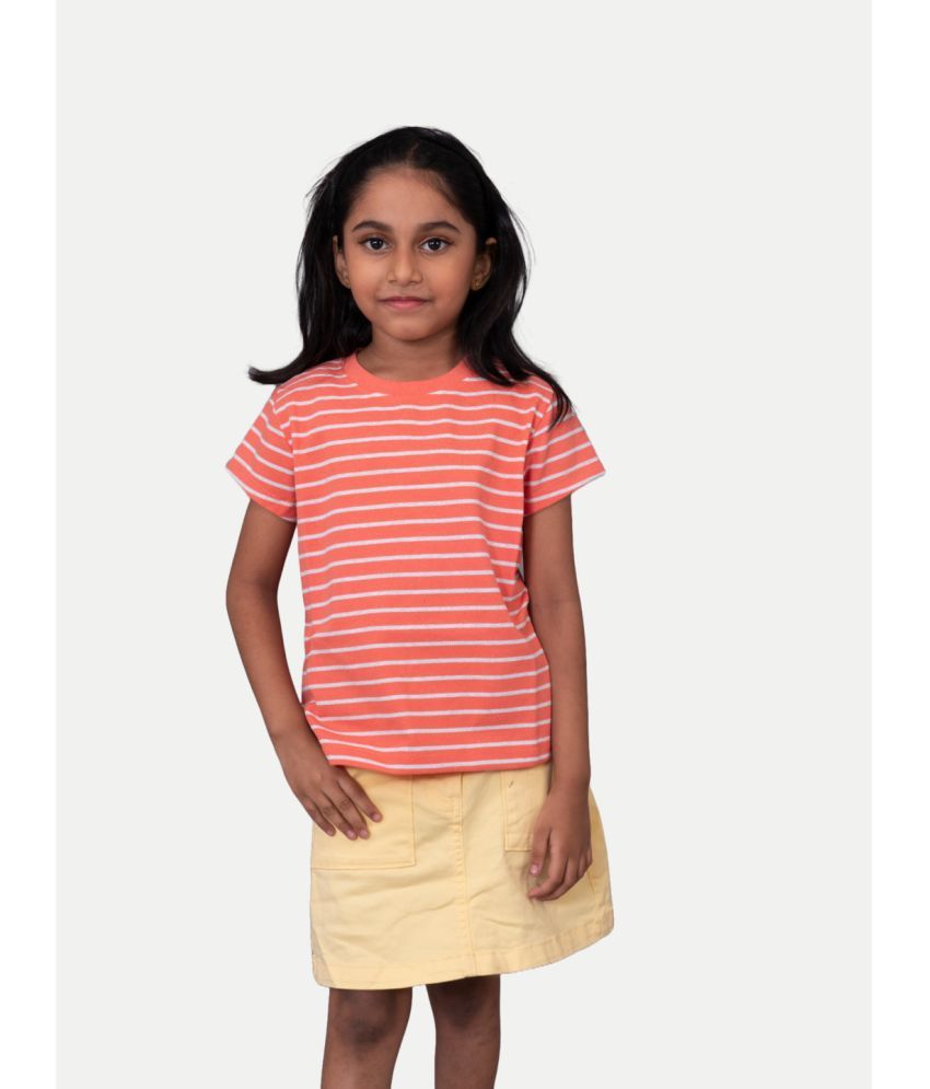     			Radprix Red Cotton Blend Girls T-Shirt ( Pack of 1 )