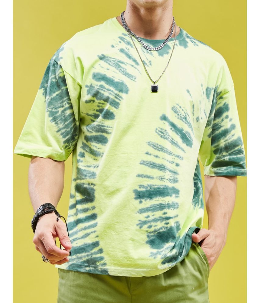     			Smartees Cotton Blend Oversized Fit Printed Half Sleeves Men's T-Shirt - Multicolor ( Pack of 1 )