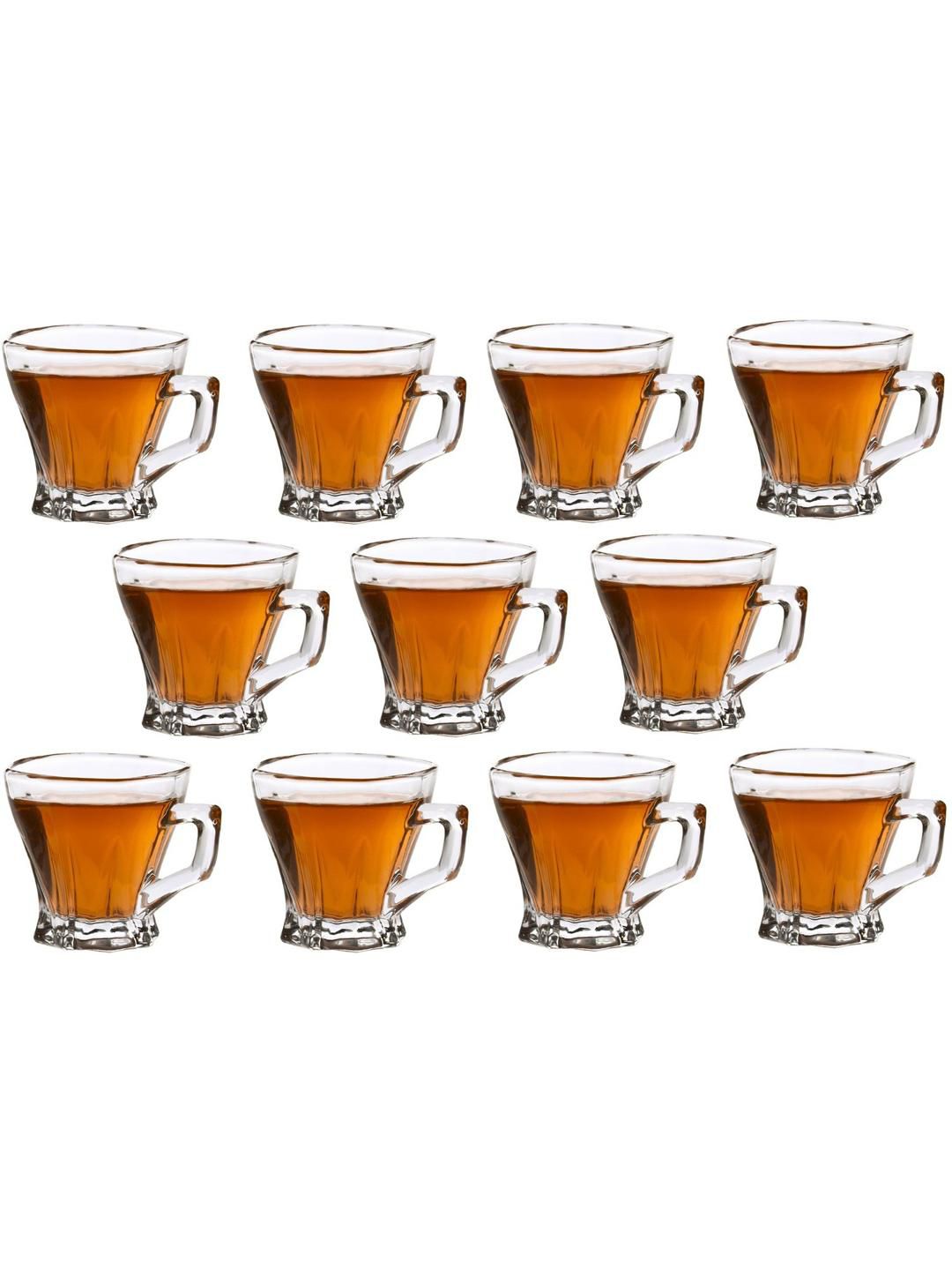     			Somil Glass Coffee & Tea Cup Solid Glass Tea Set 120 ml ( Pack of 10 )