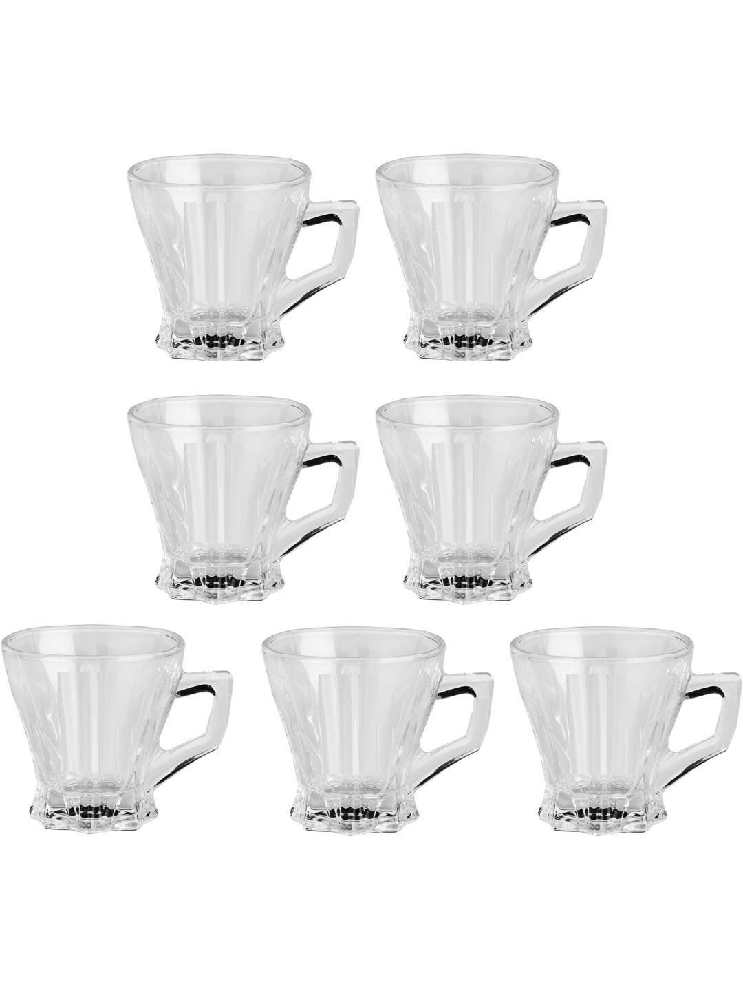     			Somil Glass Coffee & Tea Cup Solid Glass Tea Set 120 ml ( Pack of 7 )